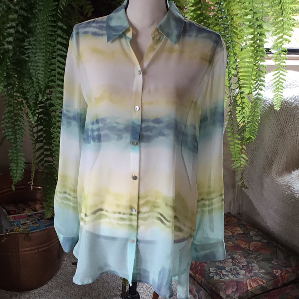 NWOT Chico’s Button Down Top